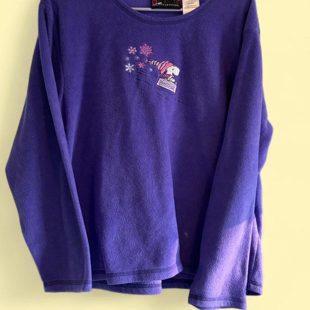 Y2k peanuts fuzzy crewneck